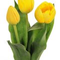 Tulpan 3-pack gul, konstgjord blomma-0