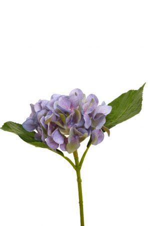 Hortensia, blå grön, konstgjord blomma-0