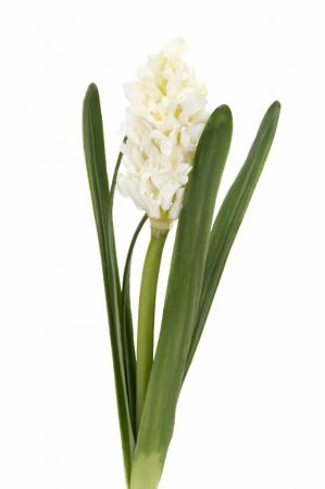Hyacint, vit, konstgjord blomma-0