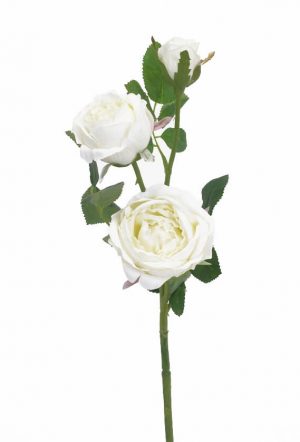Kvistros, vit, konstgjord blomma-0