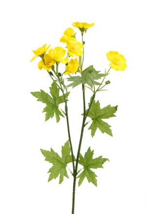 Smörblomma, gul, konstgjord blomma-0