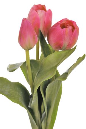 Tulpan 3-pack, cerise, konstgjord blomma-0