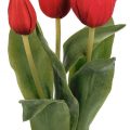 Tulpan 3-pack, röd, konstgjord blomma-0