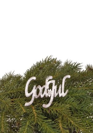 God Jul stick, silver-0