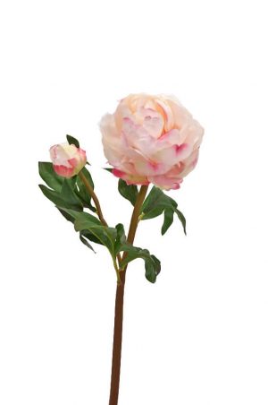 Pion, ljus rosa, konstgjord blomma-0