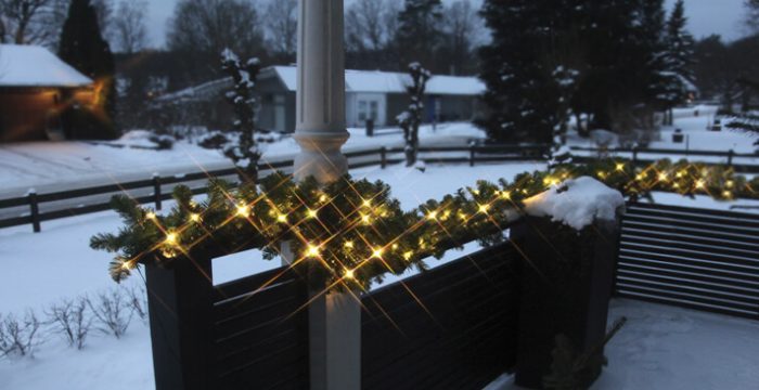 Granrisgirlang påbyggnadsbar, System,100 st LED-ljus -0