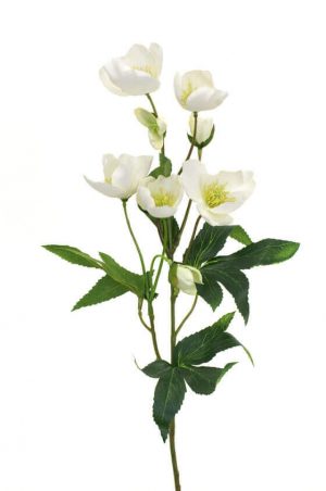 Julros, vit, konstgjorda blommor-0