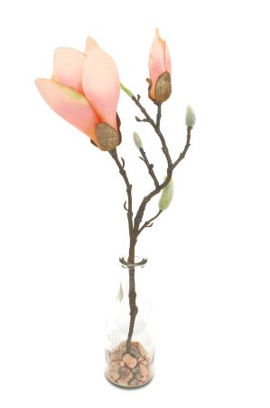 Magnolia, aprikos, konstgjord blomma-0