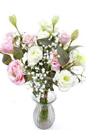 Prärieklocka, vit, konstgjord blomma-4666