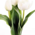 Tulpan 3-pack, vit, konstgjord blomma-0