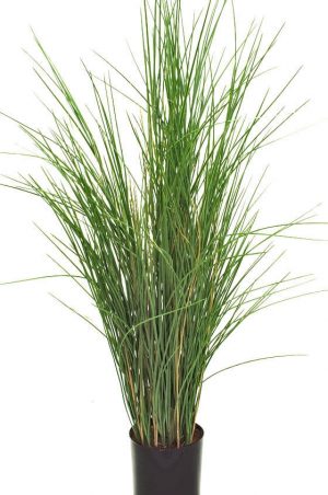 Gräs i kruka, konstgjord krukväxt-0