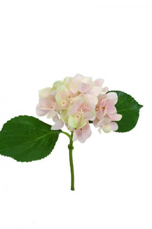 Hortensia, ljus rosa, konstgjord blomma-0