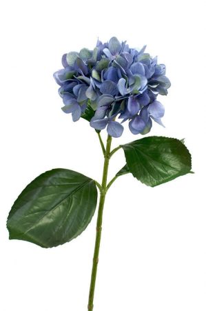 Hortensia, blå, konstgjord blomma-0