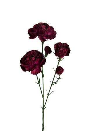 Elegance nejlika, mörk lila, konstgjord blomma-0