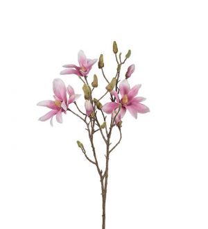 Magnolia, rosa, konstgjord blomma-0