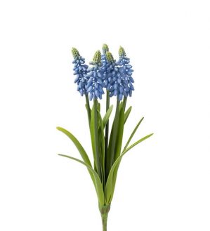 Pärlhyacint, blå, konstgjord blomma-0