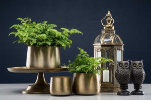 kruka borstad mässing, stor-0