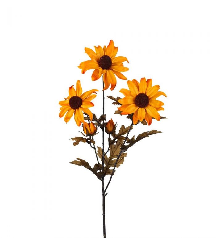Rudbeckia, gul, konstgjord blomma-0