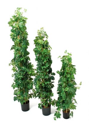 Cissus på stam, konstgjord grön krukväxt-0