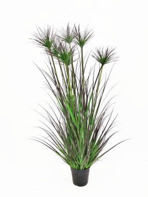 Papyrus, konstgjort gräs i kruka-0