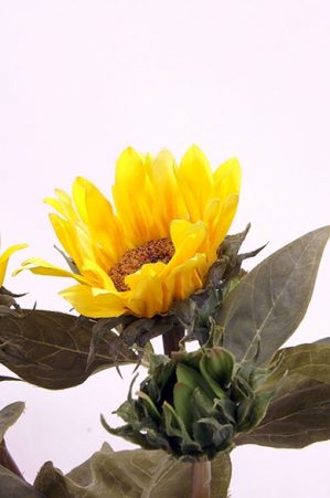Solros, gul, konstgjord blomma-4213