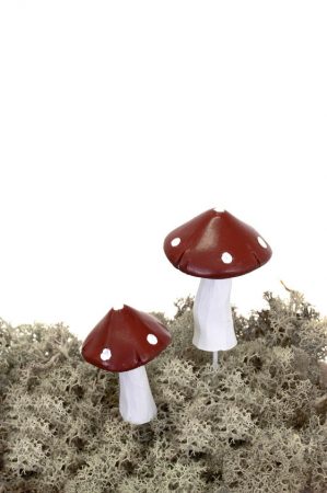 Flugsvamp, 2- pack, konstgjorda svampar-6056