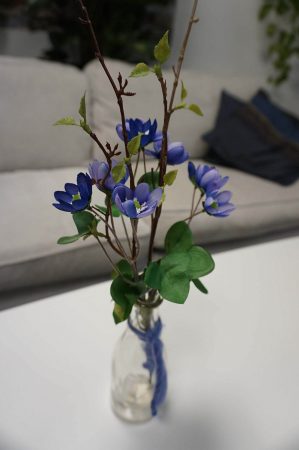 Bukett, Våren i glasflaska, konstgjord-0