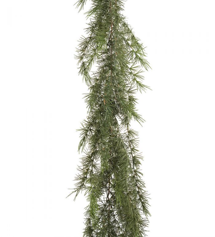 Lärkgirlang, barrgirlang, konstgjord, 180cm