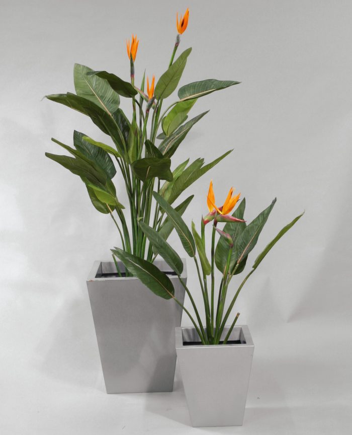 Strelitzia, konstgjord krukväxt, 115cm