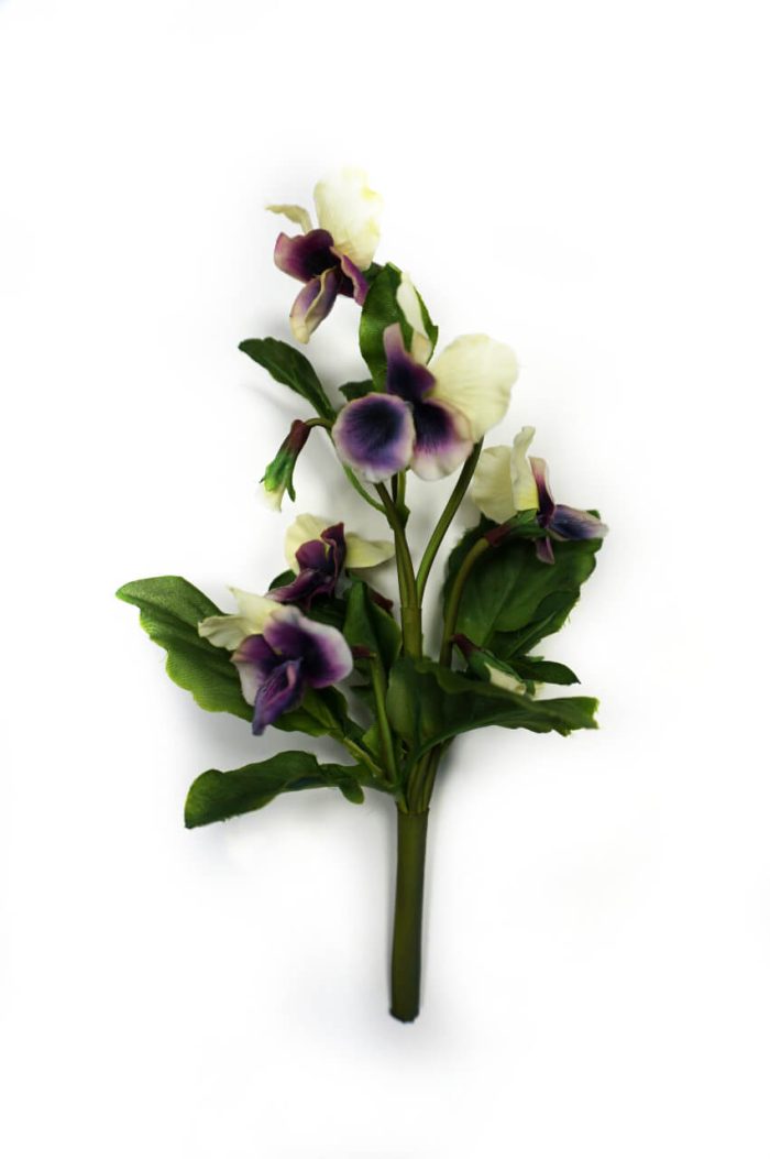 Pensé, mini, lila, konstgjord blomma, 22 cm