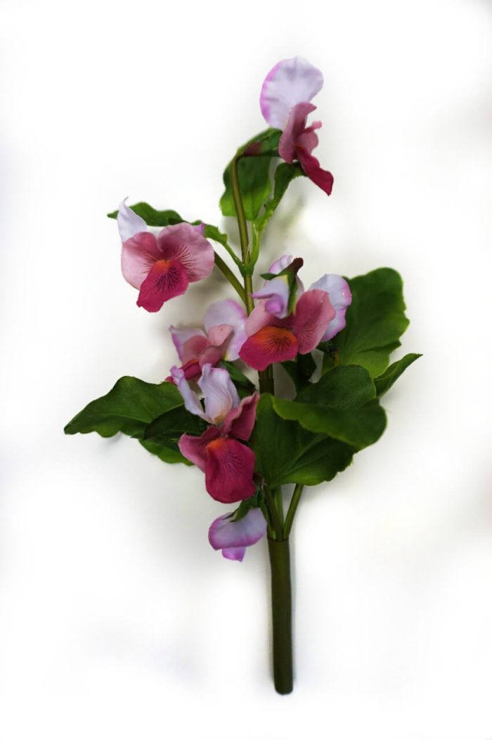 Pensé, mini, rosa, konstgjord blomma, 22 cm