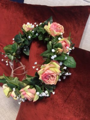 Hårkrans, midsommarkrans, Rose