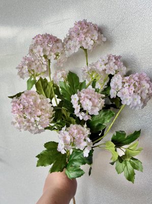 Olvon Viburnum ljusrosa konstgjord