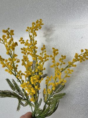 Mimosa, konstgjord blomma, 76 cm - Bild 2