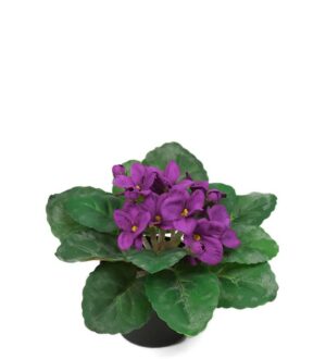 Saint paula, lila, konstgjord blomma, 15 cm